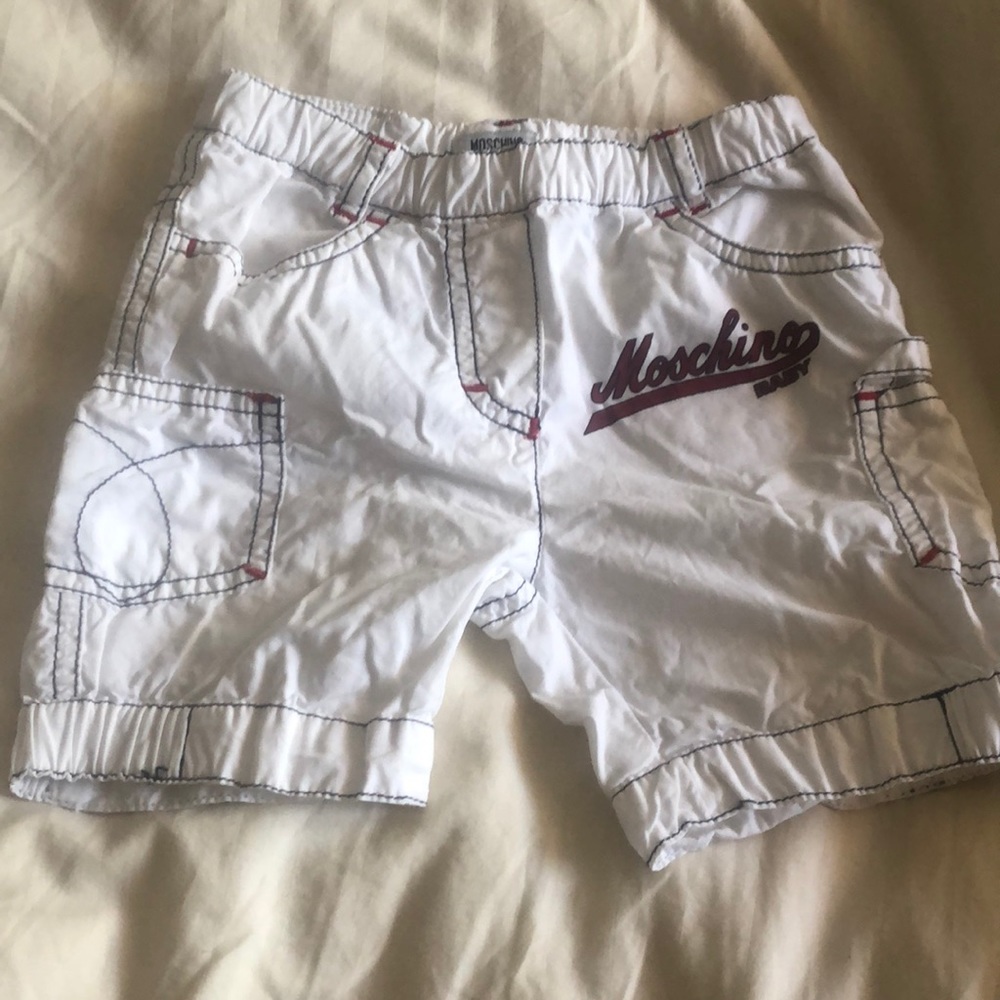 Moschino baby shorts size 9M